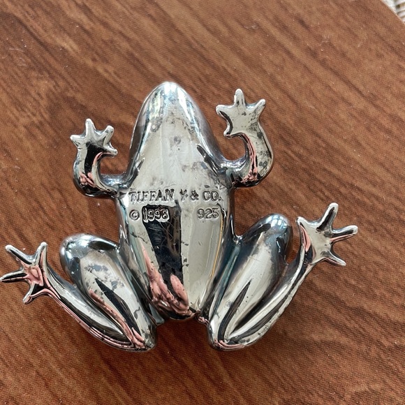 Tiffany & Co paperweight Silver frog - Picture 4 of 4
